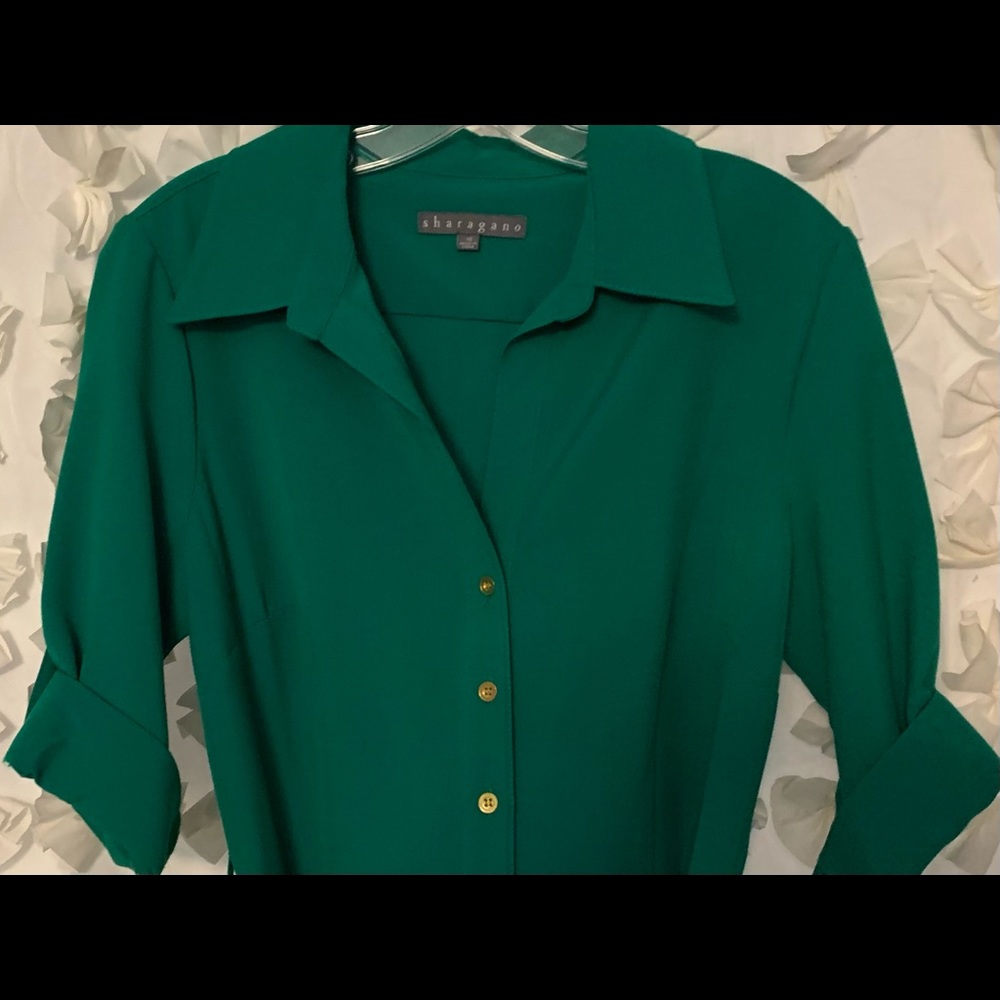 Green midi dress